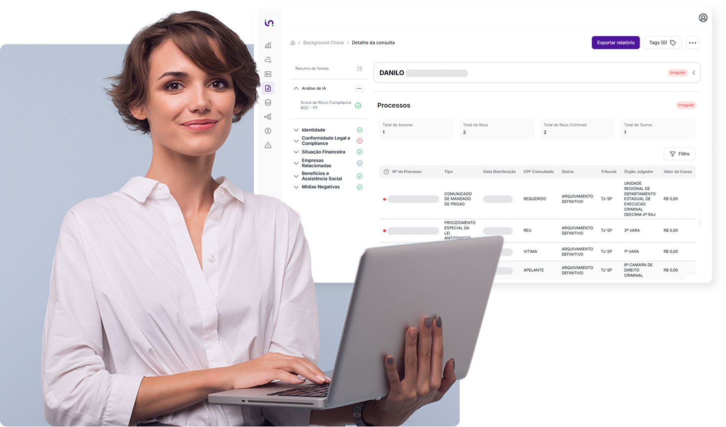 background check para KYE